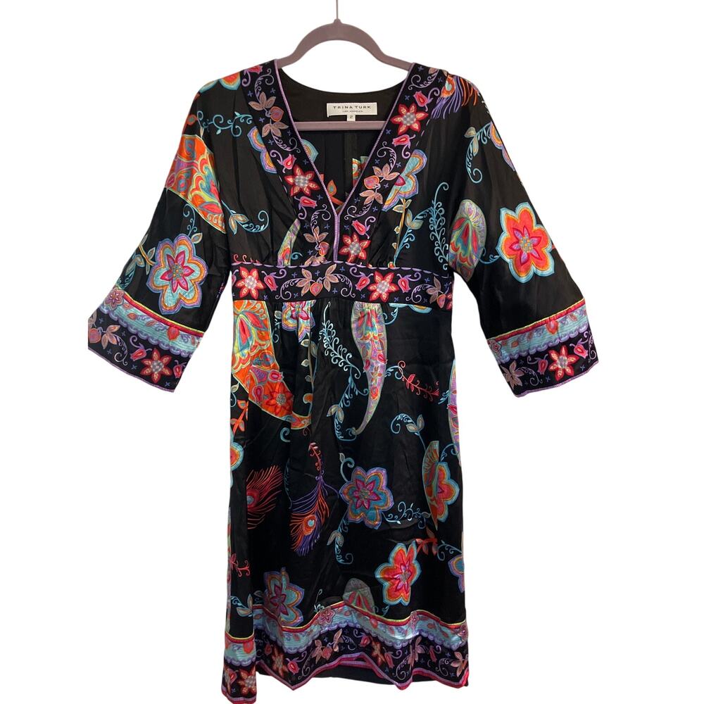 Trina Turk Silk Dress sz 2